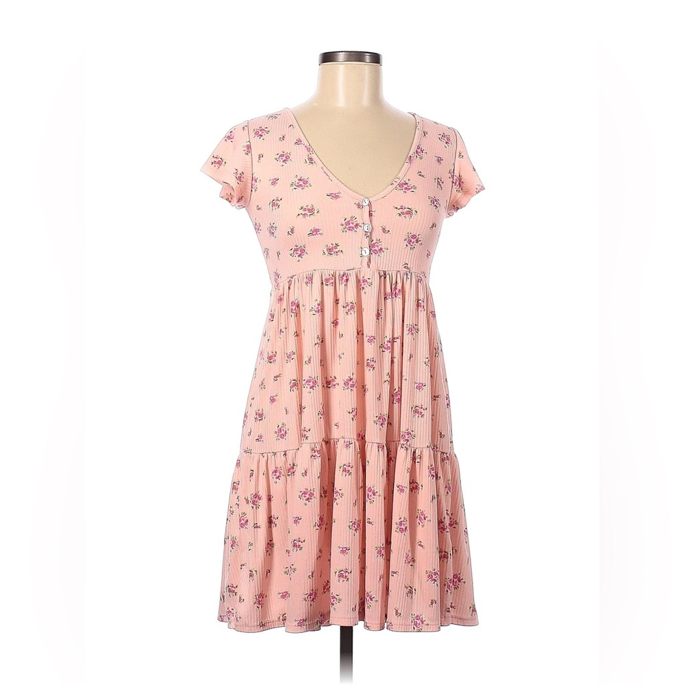 Jessica Simpson- Pink Floral Babydoll dress- Medium